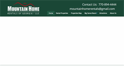 Desktop Screenshot of mountainhomerentalsofgeorgia.com